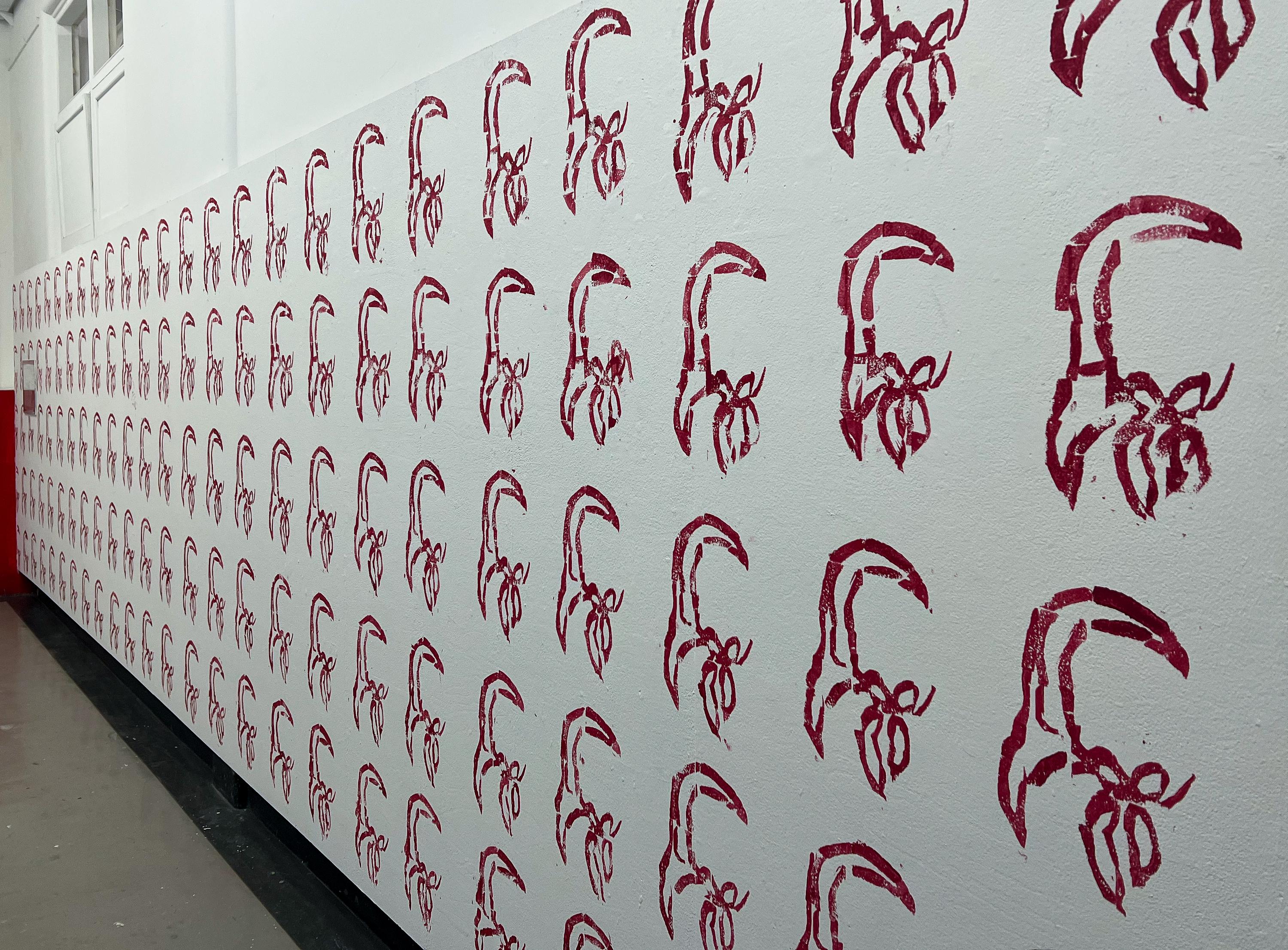 Triptych installation view